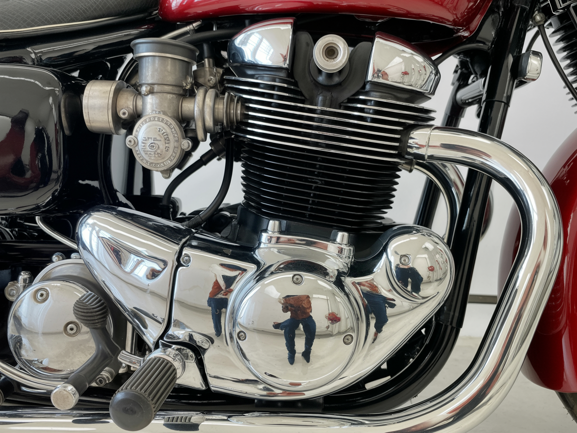 Motorcycle Parts Chrome Finish - After